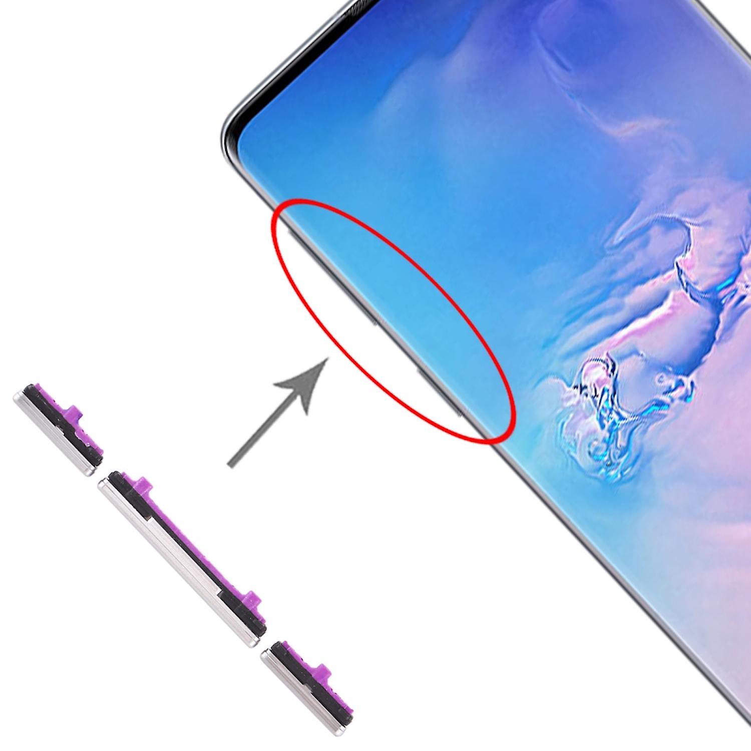 适用于三星Galaxy S10 / S10 Plus侧键侧键银色替换