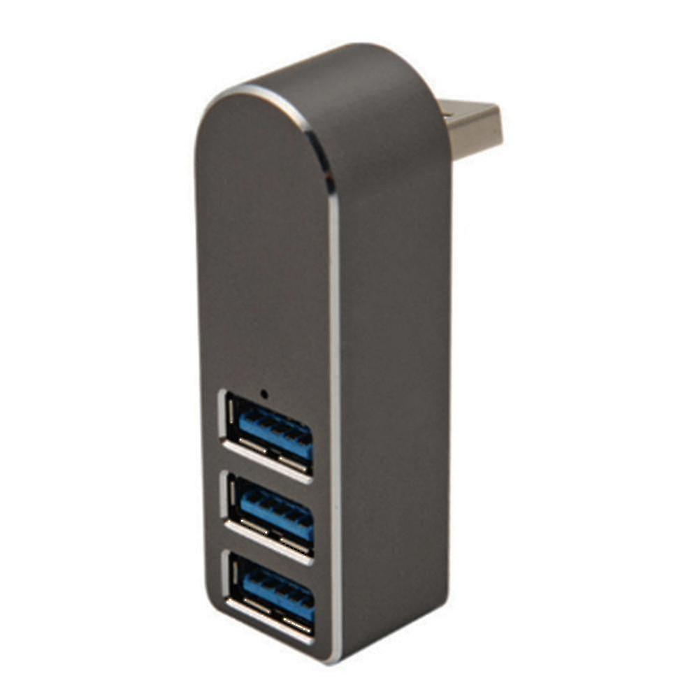 2023 New Aluminum Alloy Rotating Usb3.0 Hub Splitter Usb Hub Splitter 3 Port Usb 3.0 Hub Extension