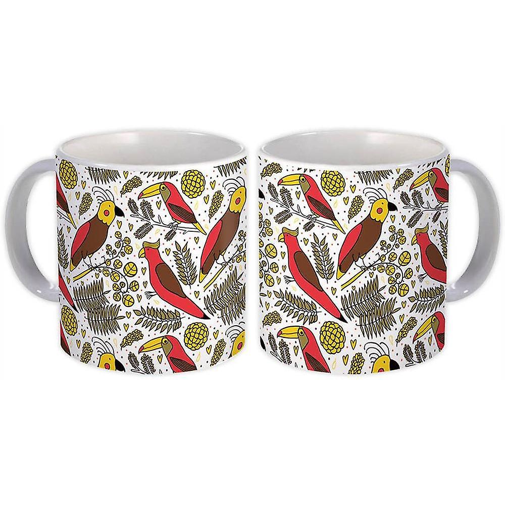Presentmugg: Tropiska fåglar Tukan
