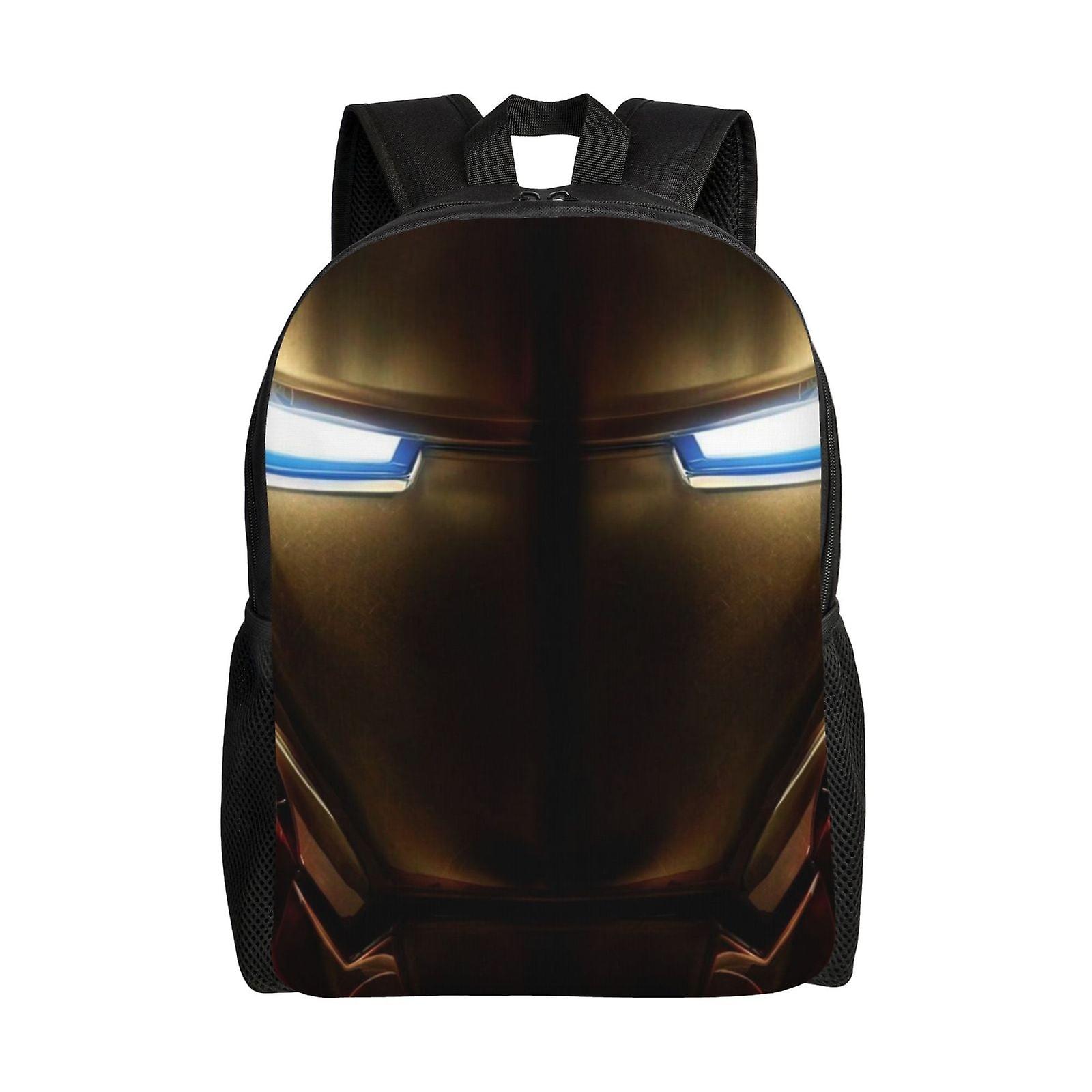 Iron Man Backpack, Travel Laptop Backpack, Water Resistant College School Computer Bag, Durable