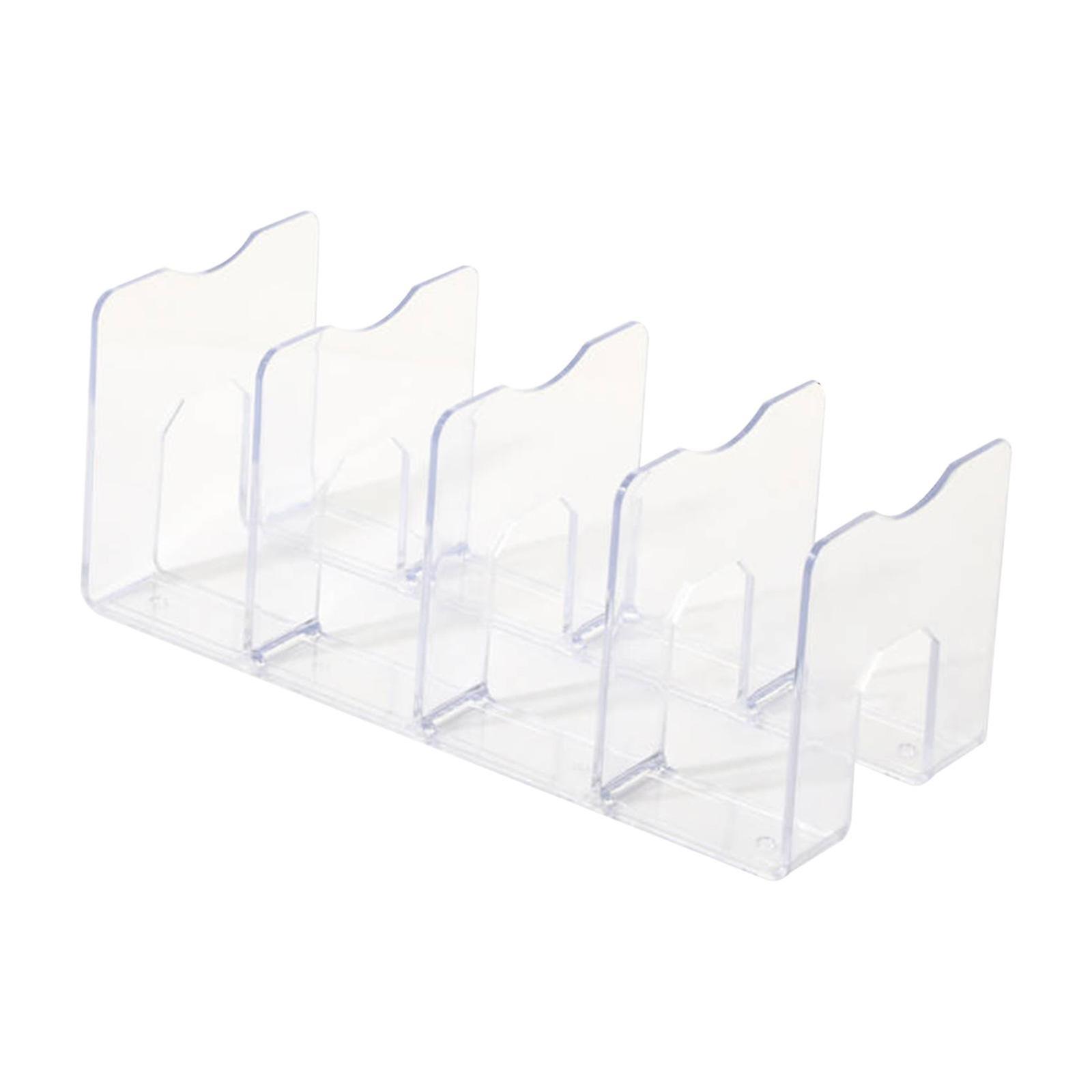 Desk File Sorter Thick Notebook Display Holder Clear for Home Desk Bookshelf