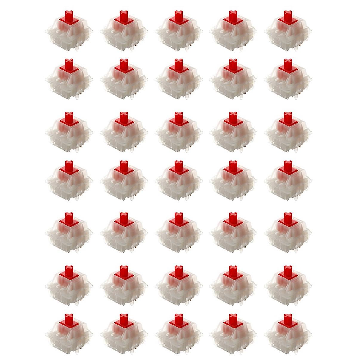 G Red Pro Switch 5Pin RGB Linear Tactile Switch for Mechanical Keyboard Pre Lubed,35 Pcs