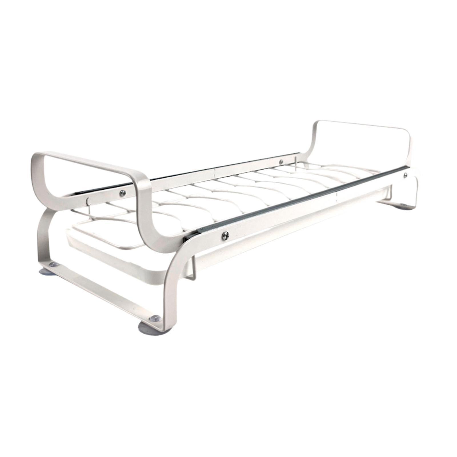 Étagère à vaisselle coulissante stable Facile à nettoyer Grand support de sèche-vaisselle peu encombrant