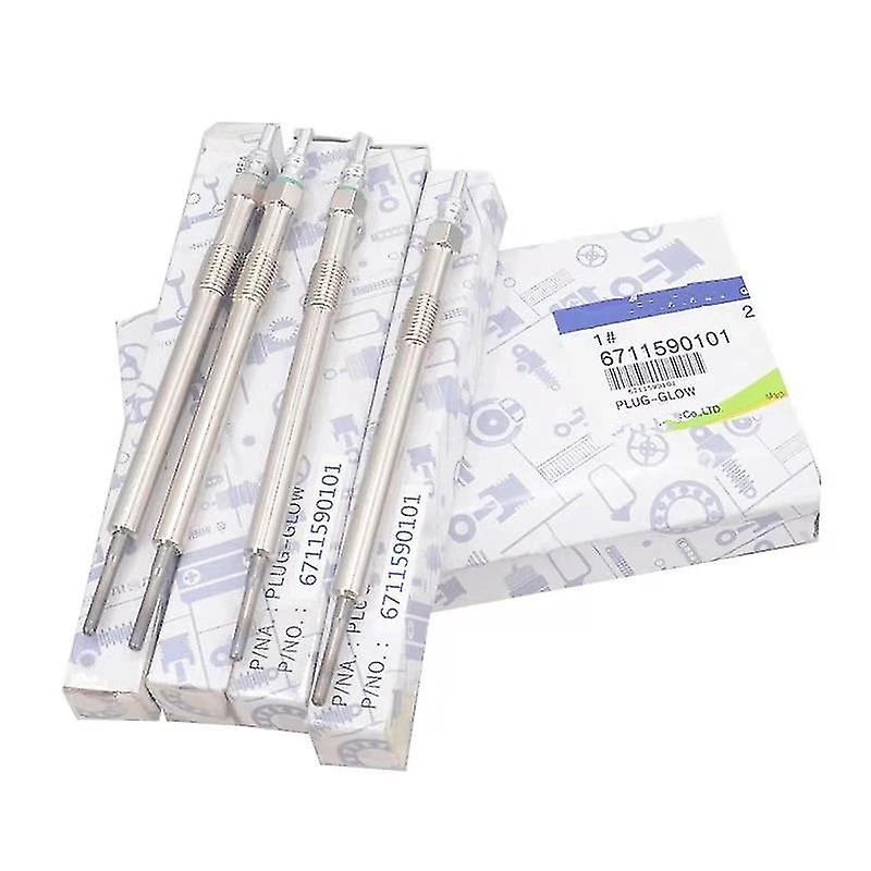 4pcs Glow Plug For Ssangyong E Actyon Korando C Rodiuscod Korando New Actyon 2.0 6711590101