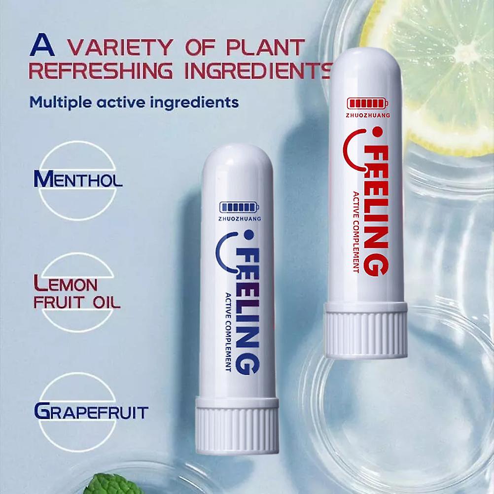 2Pcs Active Refreshing Energy Stick Portable Anti Dizzy Refreshing Sticks