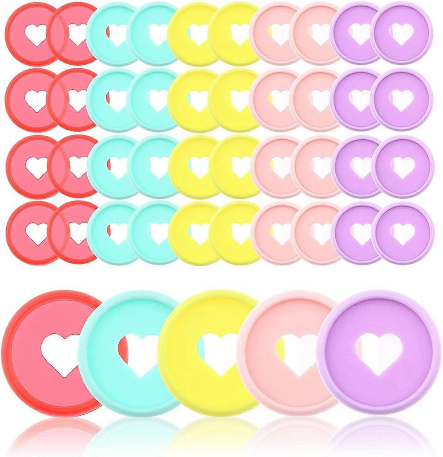 50 Pieces Plastic Binding Discs Mini Binding Discs for DIY Notebooks