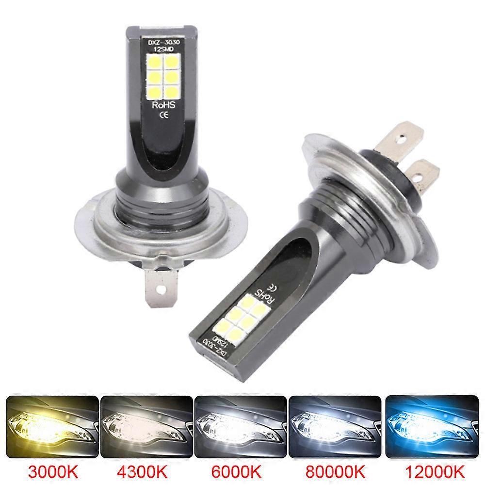 2Pcs H7 H4 car light LED Bulb H8 H11 H16 9005 HB3 9006 HB4 Super Bright 12000LM Fog s 12V 24V 6000K Driving Day Running Lamp
