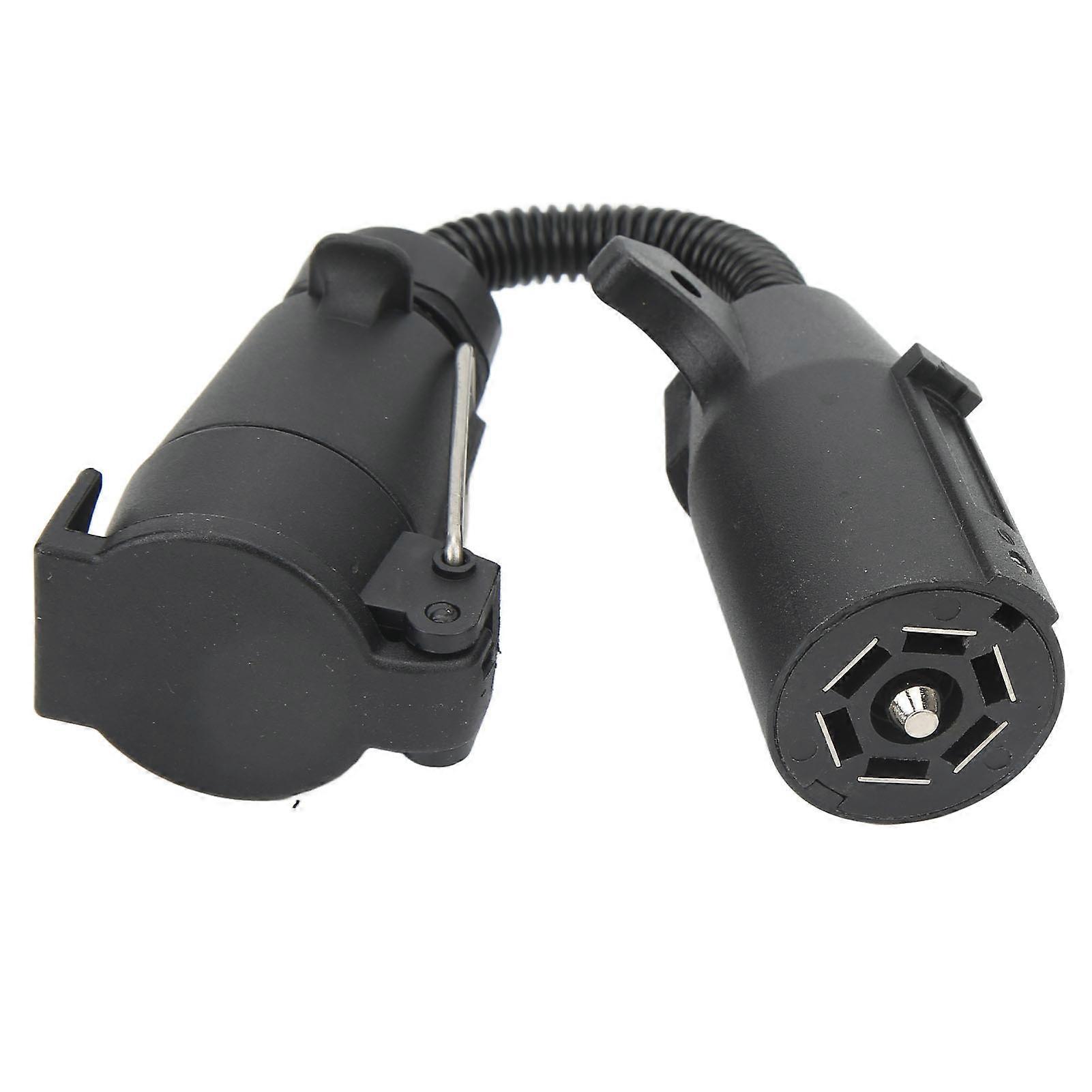 7 Way Round Trailer Plug Adapter Wire Connector RV Truck Power Conversion Accessories NO.02319