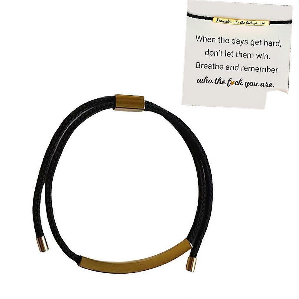 تذكر من Fuc * أنت أساور أنبوبية تحفيزية مضحكة