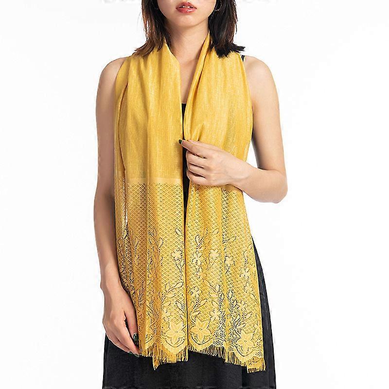 Lenço de seda de renda Cachecol Xale Quente