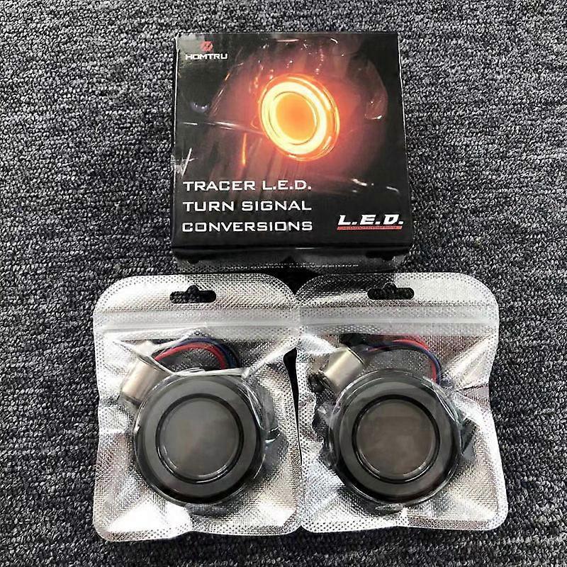 Suitable for Harley X48 Fat Boy Street Fighter Breakthrough Luwei Glide Road King modified front and rear LED daytime turn signals