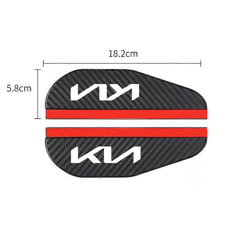 2pc Car Rear View Mirror Sticker Rain Eyebrow For KIA KN K5 K3 Sportage Picanto Ceed RIO 2 3 4 Weatherstrip Cover Protector