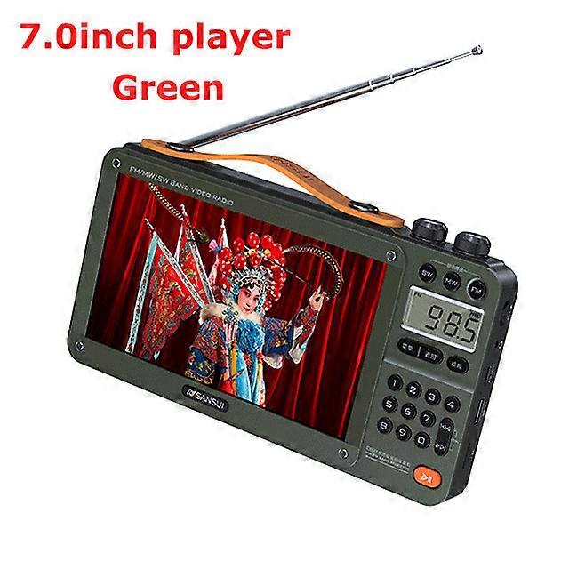 Radio portable FM / MW / SW Écran IPS de 7,0 pouces Meilleures radios de réception Prise en charge du haut-parleur Bluetooth Vidéo E-booK Music Double carte TF Lecture