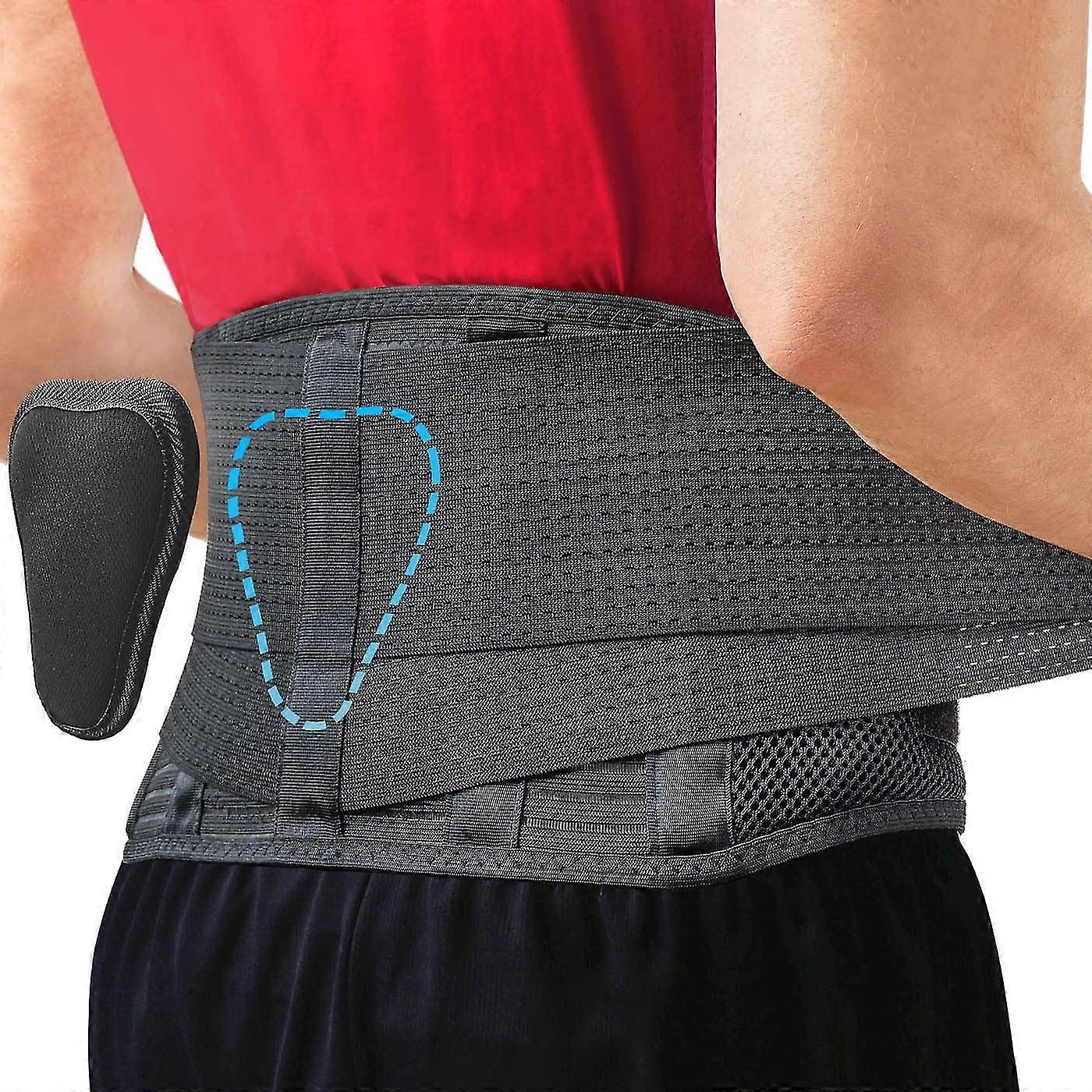 Back Support Belt - Get Instant Relief From Back Pain, Herniated Disc, Sciatica, Scoliosis And More! Air Mesh Design With Lumbar Pad - Adjustable Supp