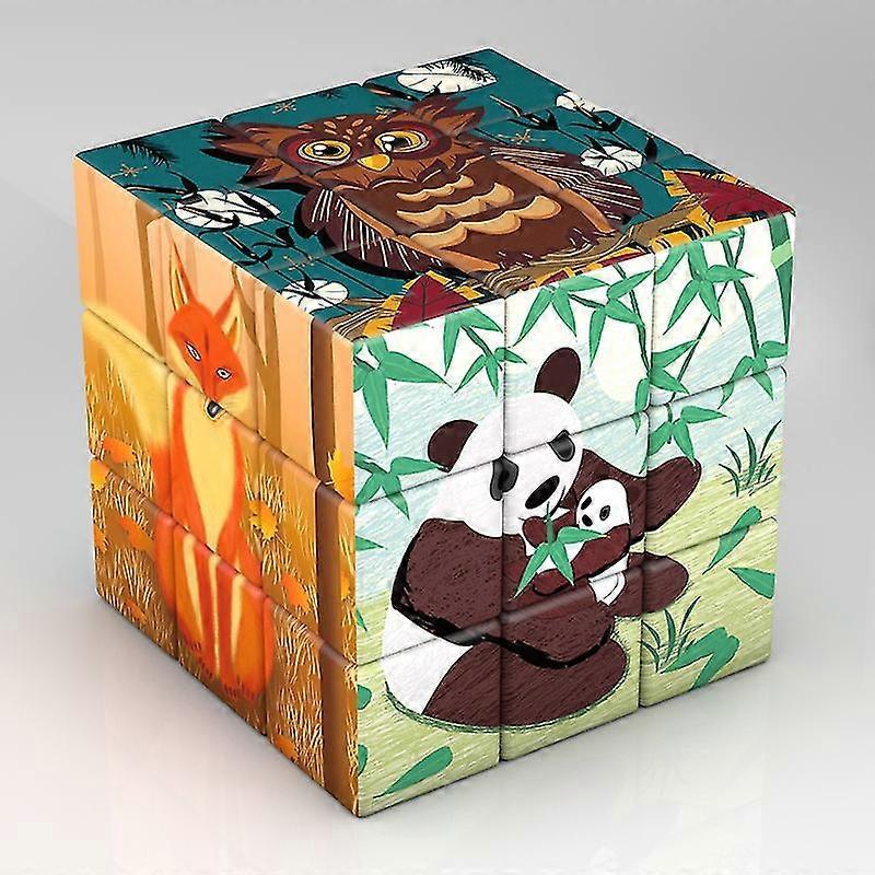 3x3x3 Magic Puzzle Cube Planet Astronaut Pattern Cube Children's Gifts Educational Toys