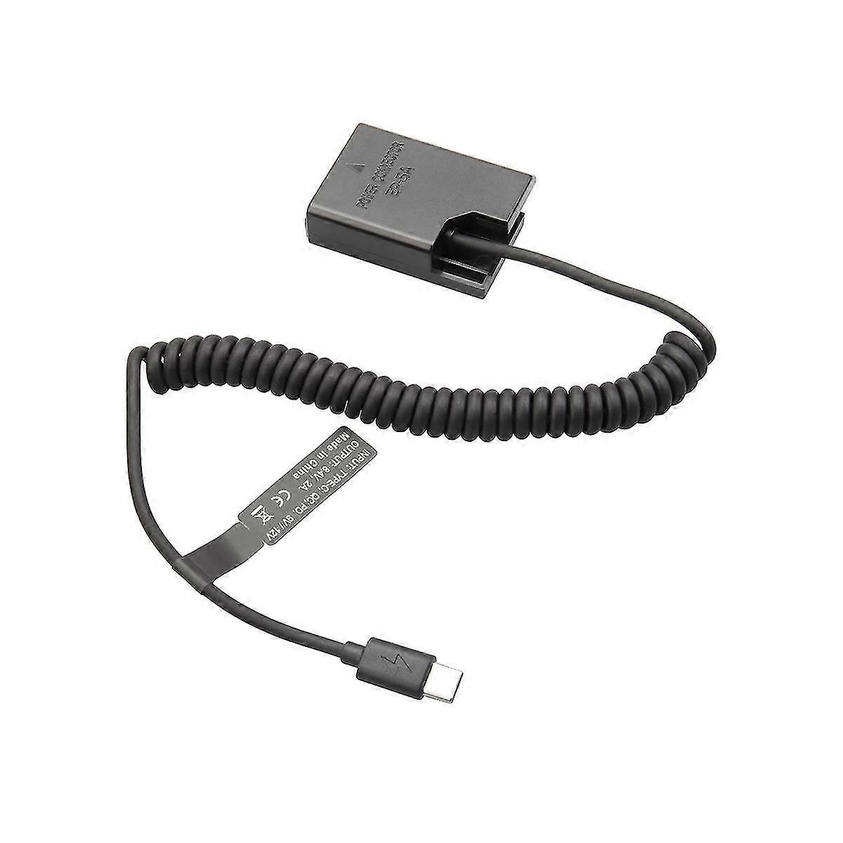 EL14 Dummy Coupler Battery Type-C Spring Cable for D3100 D3500 D5100 D5200 D5300 D5600 P7000 P7100-XinHan