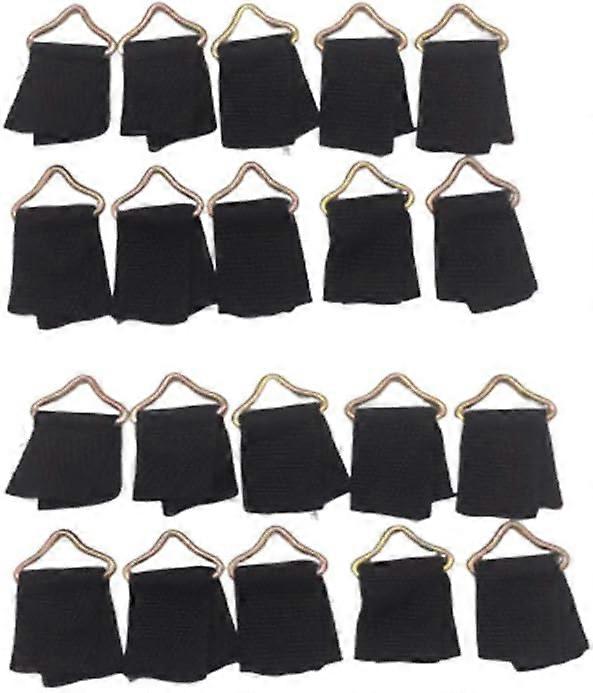 20 Pack Triangle Trampoline Buckles Triangle V Rings Web Buckle Trampoline Accessories with Trampoline Tools