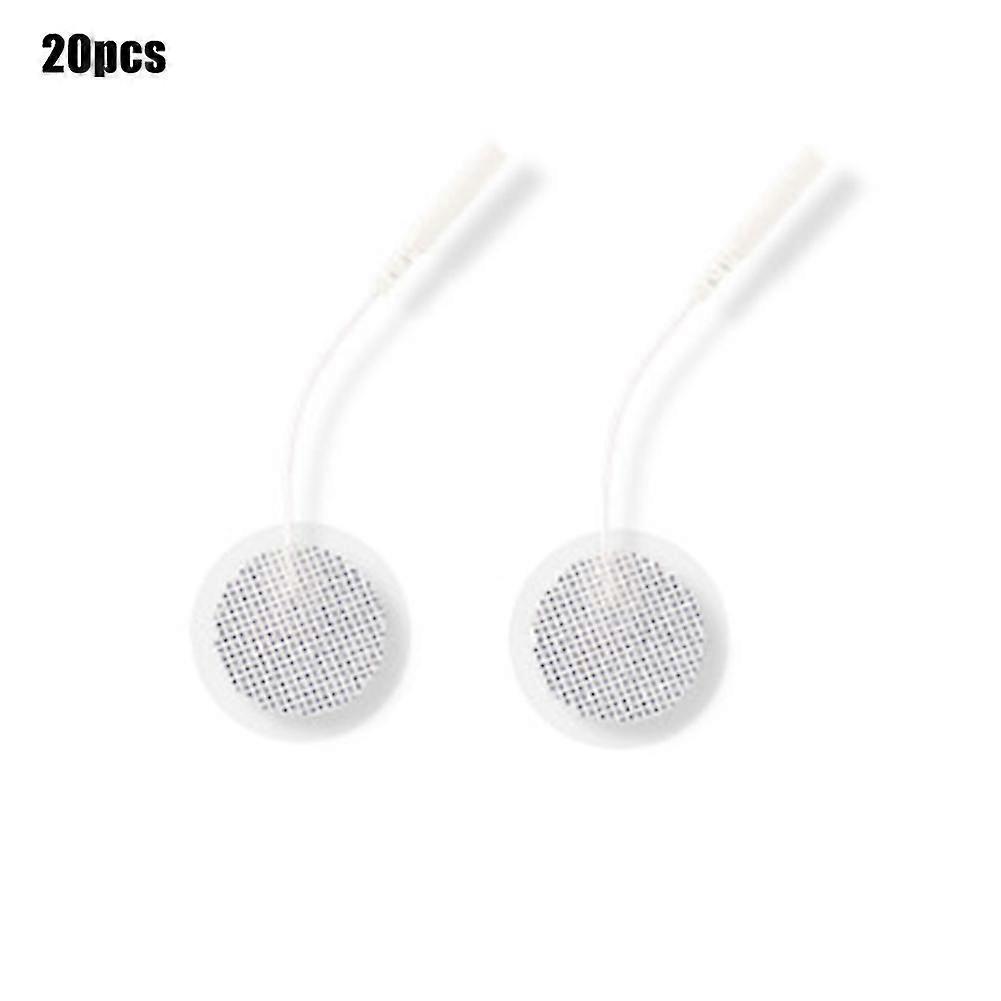 2024 Medium Frequency Round Electrode Pads With Cable Set Tens Therapy Electronic Cervical Body Massager