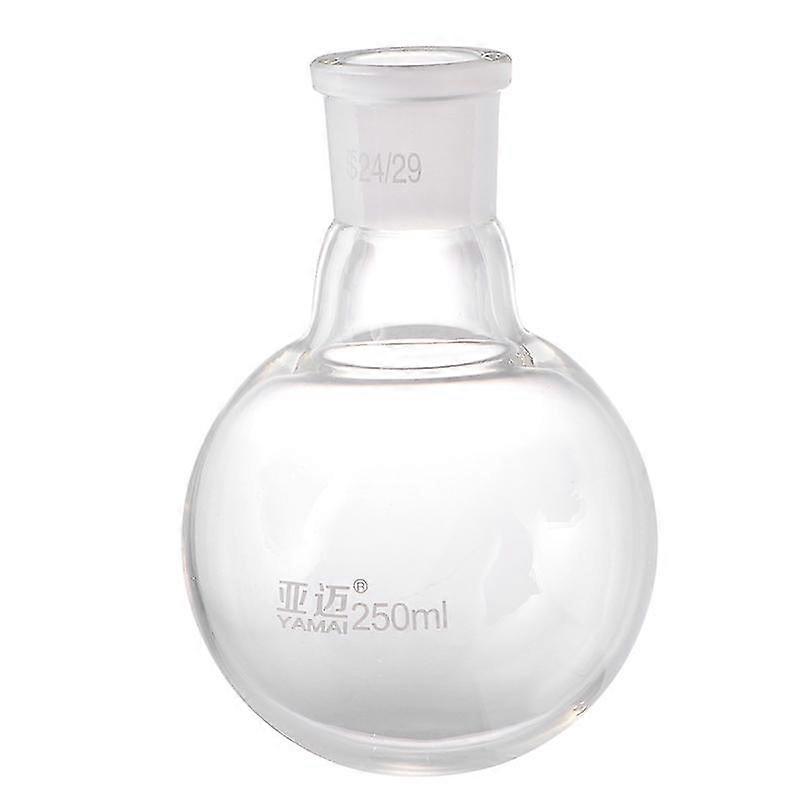 1pc Single Neck Round Bottom Boiling Flask Heating Distillation Reaction Flask Organic Chemistry Glassware (250ml)