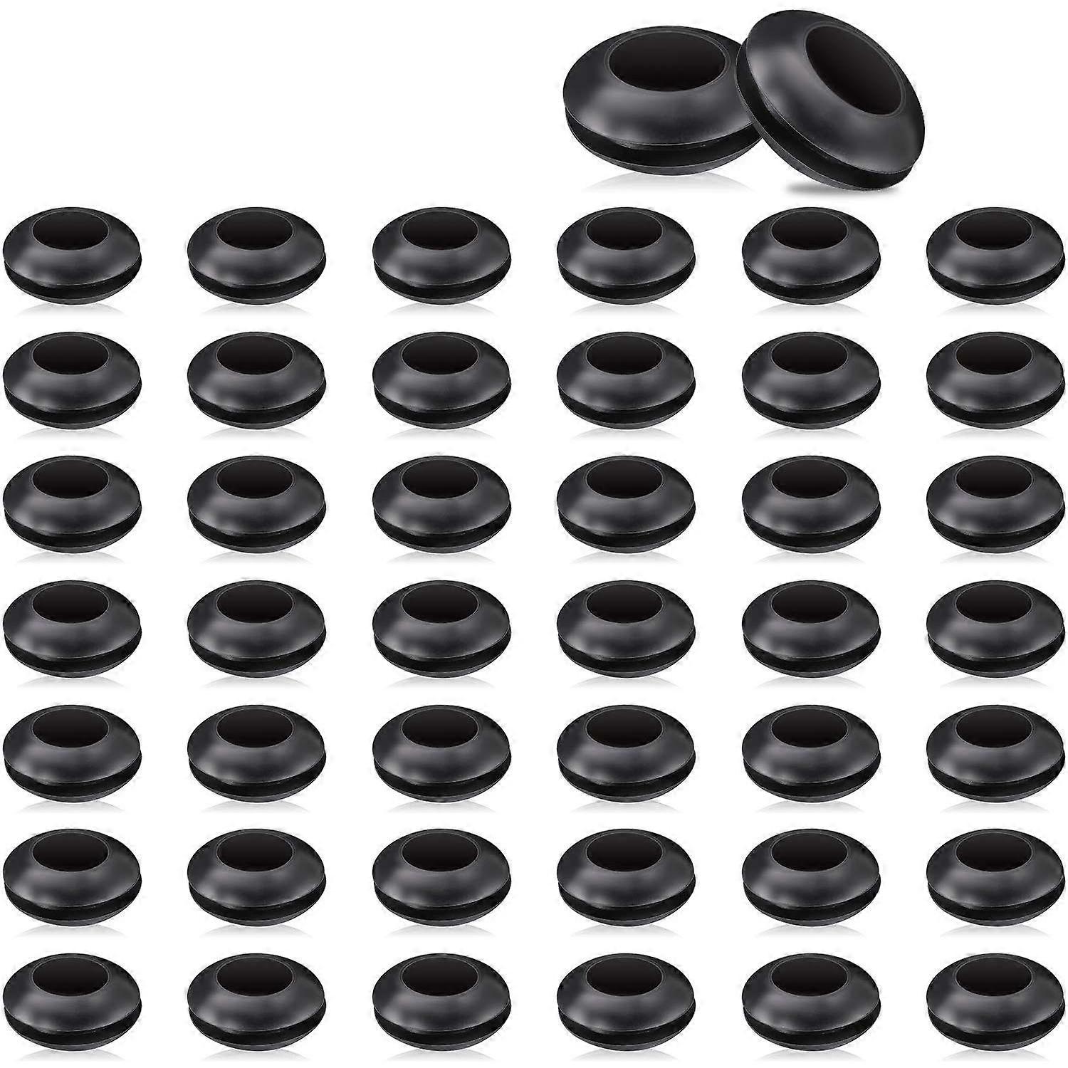 50 Pack Airlock Grommet, Fermenter Cover Ring for Mason Jars, Straws, Airlock, Beer, Wine, Plastic