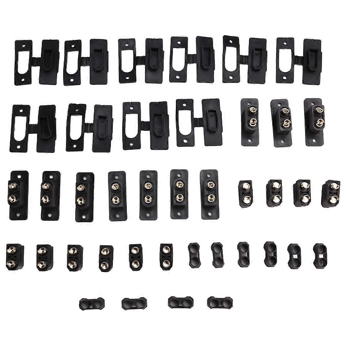 XT90E-M Male Battery Connector, Gold-Plated Mountable XT90 Plug, XT90H-F Mountable Connector Socket