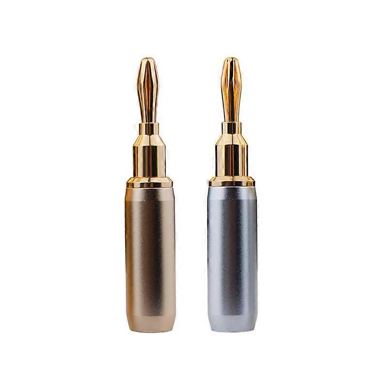 Banana Y U Shape Speaker Terminal  Screw Fork Spade Cable Power Amplifier Wire Plug High Quality Gold Plated Audio Connector