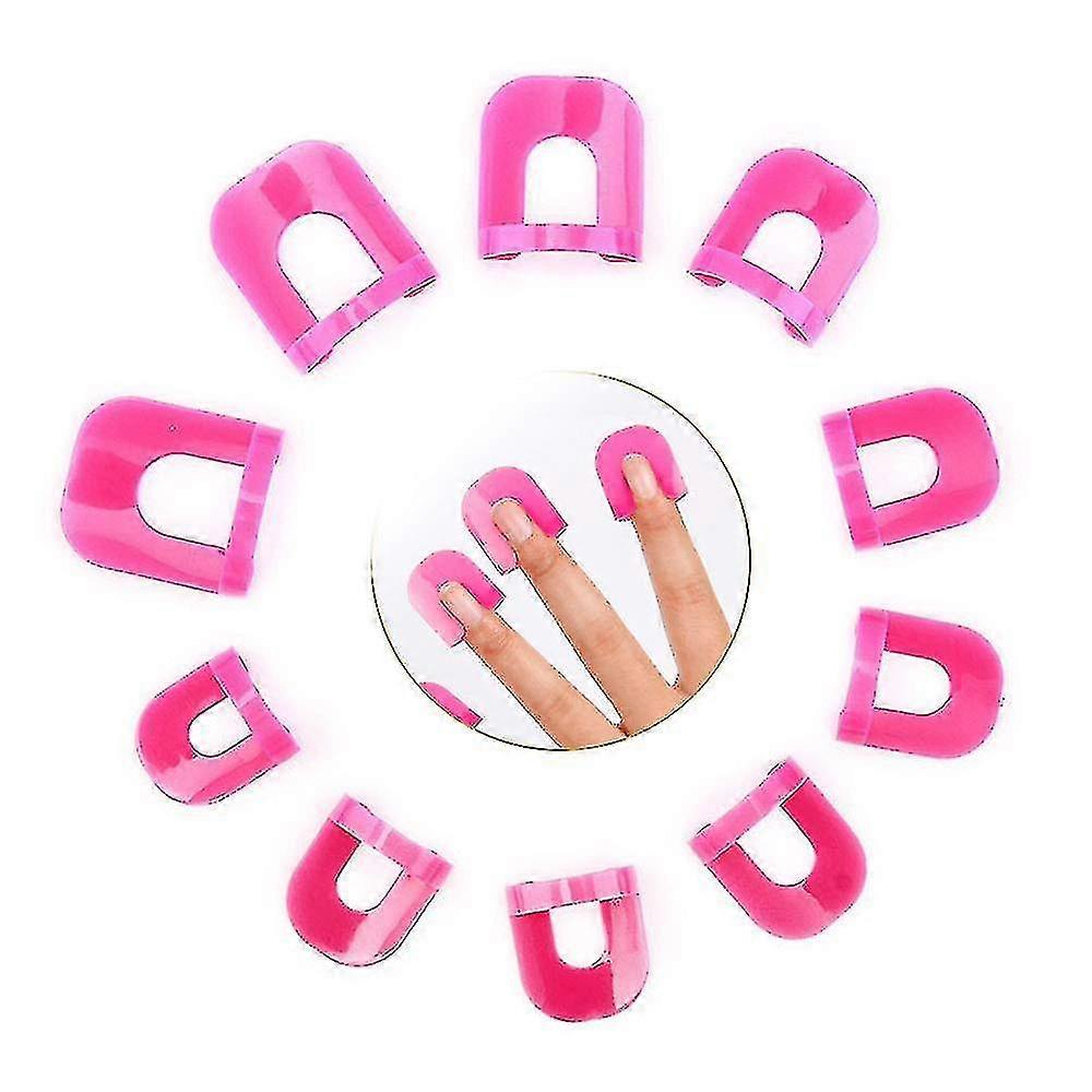 Nail Polish Template 26 Pieces 10 Sizes Nail Polish Easy To Reuse, Black, 1 Piece