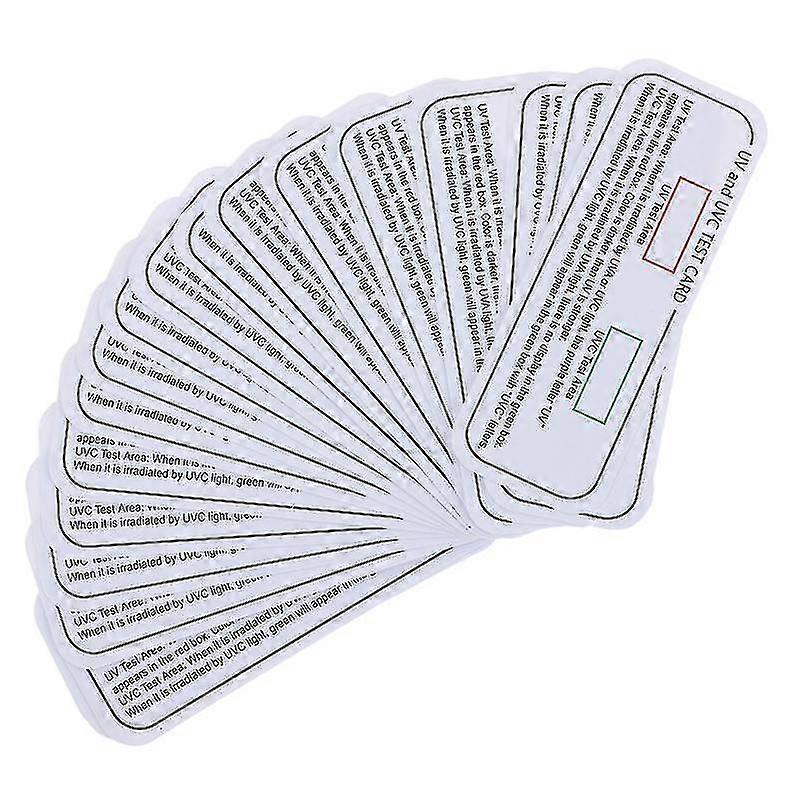 20pcs Light Test Cards Uva Uvc Test Cards Light Wavelength Indicator Cards