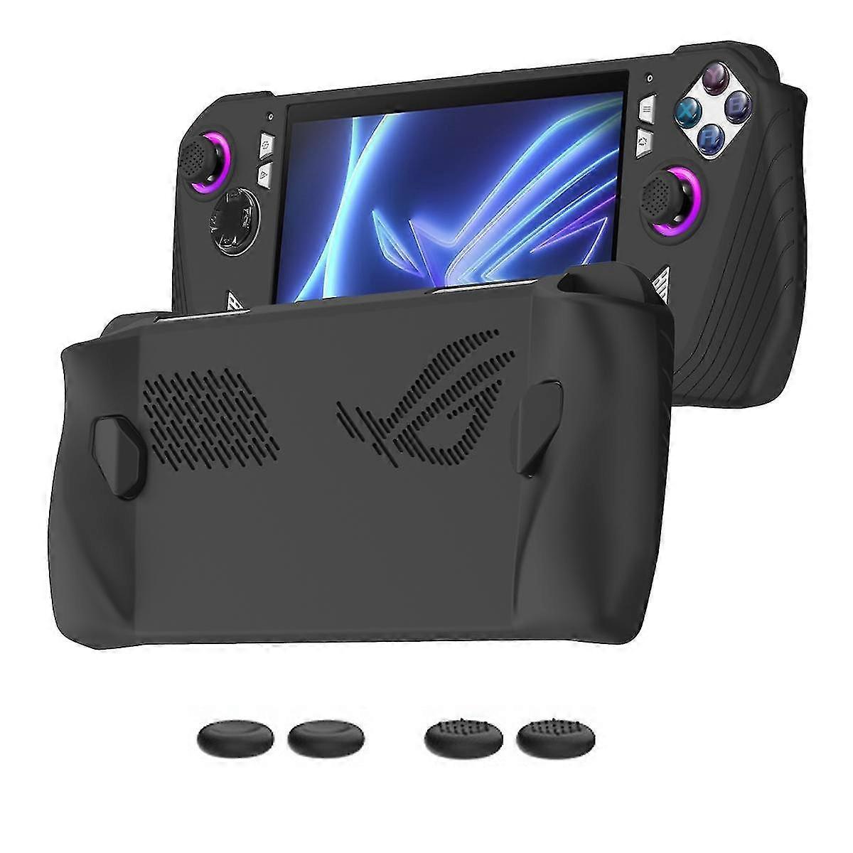 For Ally Handheld Game Console All-Inclusive Silicone Protective Case Handheld Anti-Drop Protective Case,Black