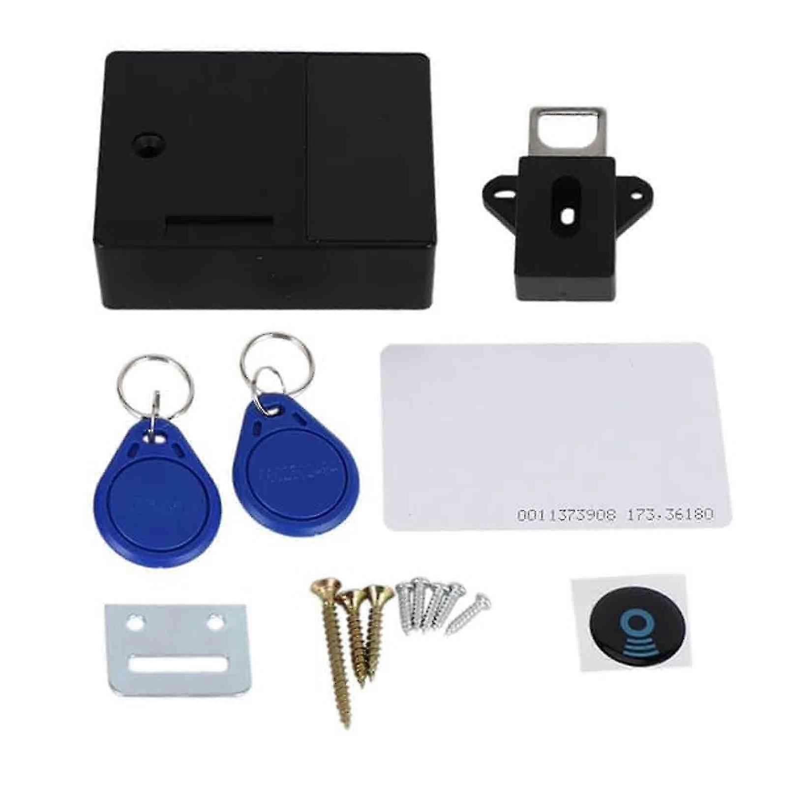 Electronic Cabinet Lock Hidden DIY for Wooden Cabinet Locker Drawer Cupboar - SNNGV