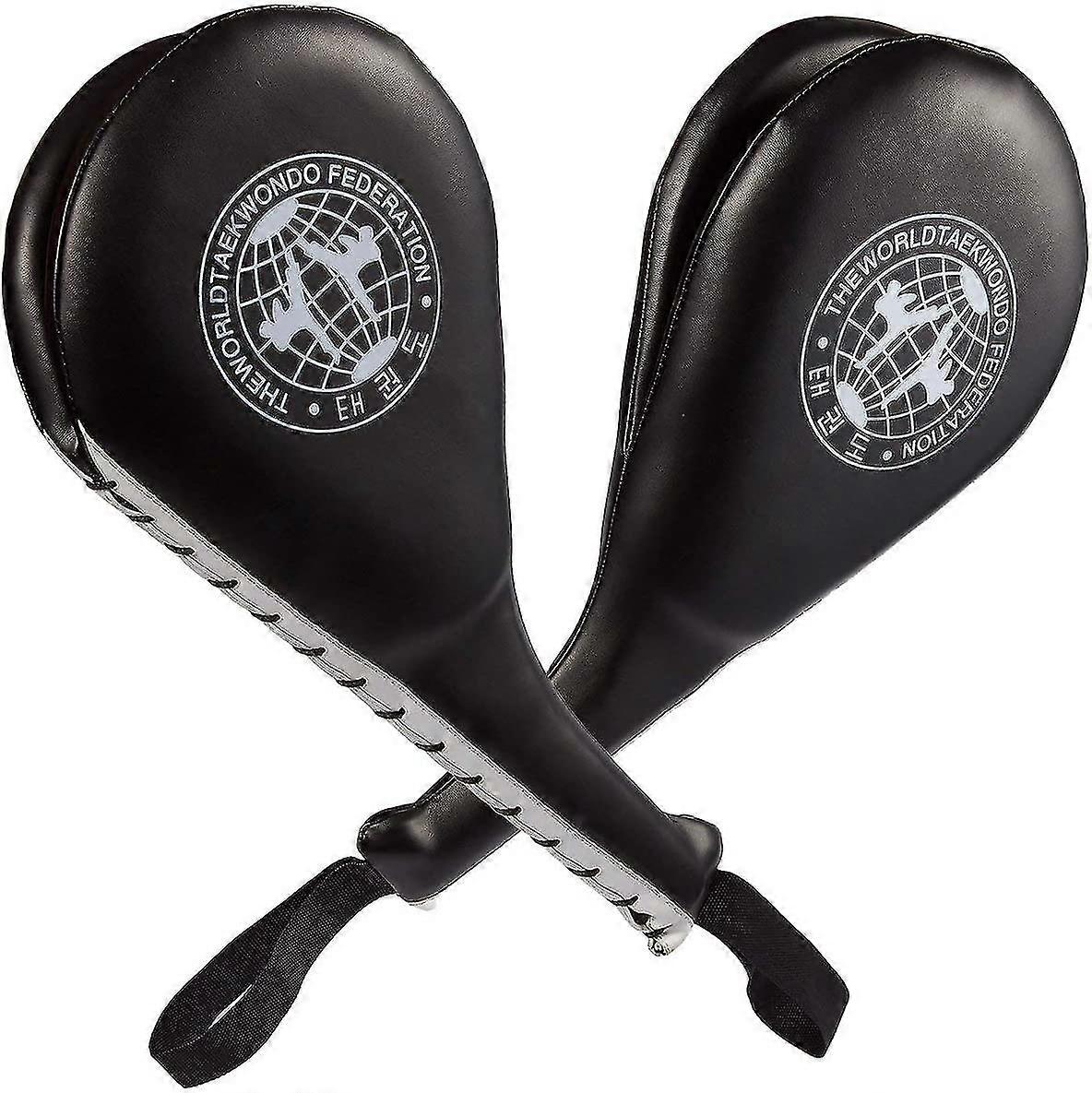 Pack Of 2 Taekwondo Kick Pads - Double Kick Durable Strike Pads For Kickboxing Training Combat Sport