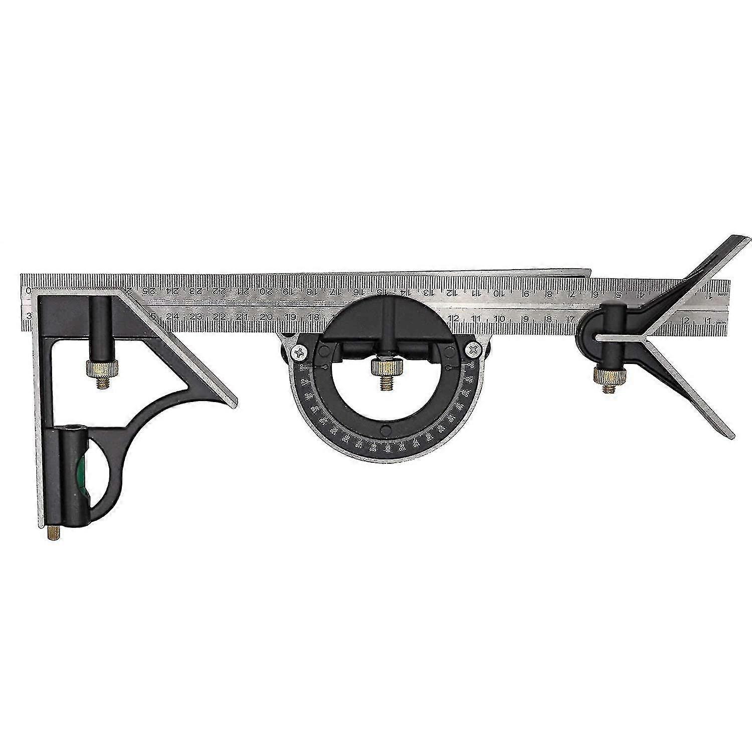 Combination 300mm Multifunction Adjustable Square Heavy Duty Square Tools Measure Kits Precision Protractor Angle Finder Ruler Carpentry Squares