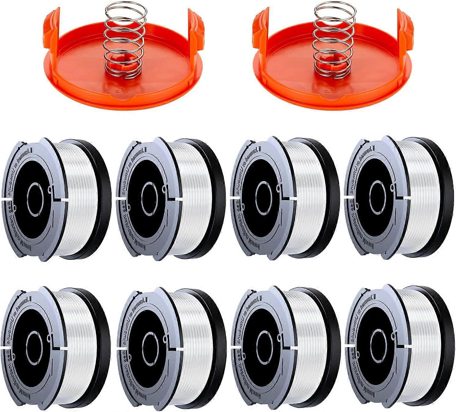 10 packs of coil wire cutting black edges and cutting edges, 0.2cm coil wire cutting (8 wire cutting edges, 2 lids, 2 springs)