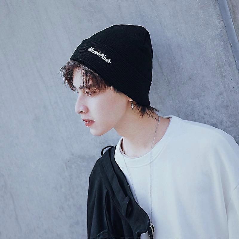 1pc Men's Winter Elastic Warm Soft Hat Lightweight Stylish Cuffed