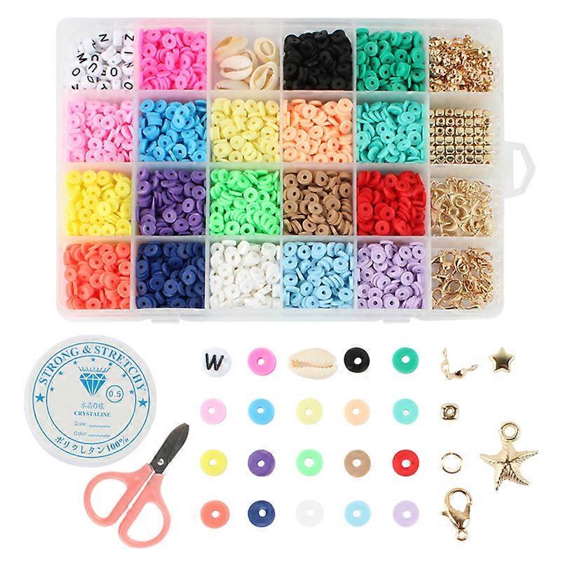 DIY - Clay beads - Polymer Beads - Jewelry making multicolor