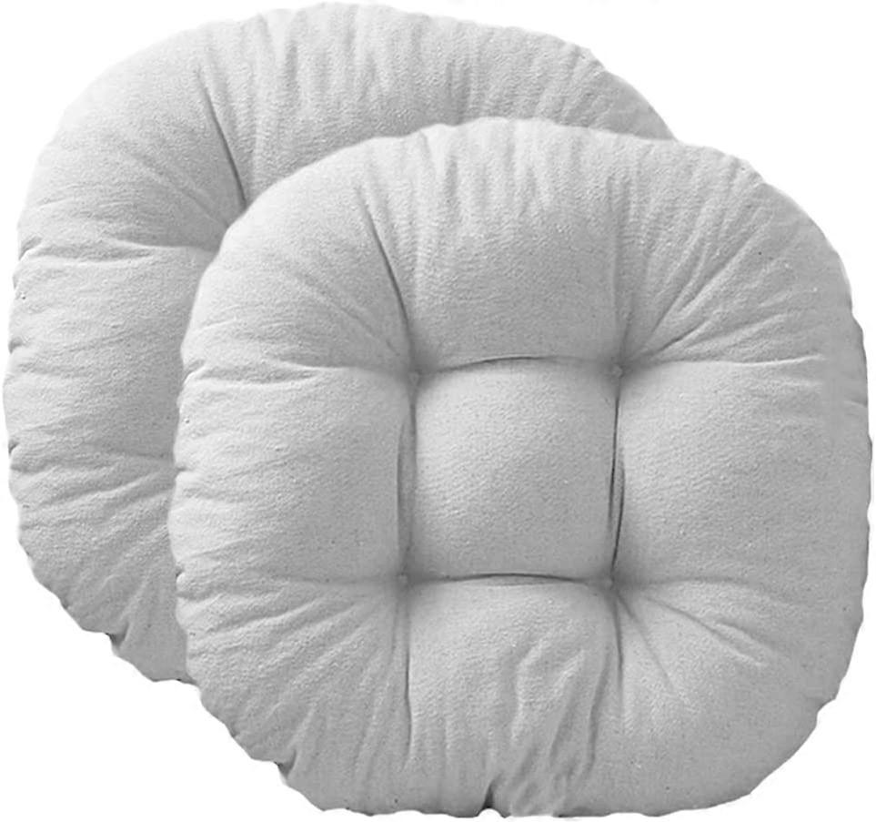 Set of 2 Solid Color Floor Pillow Cushion