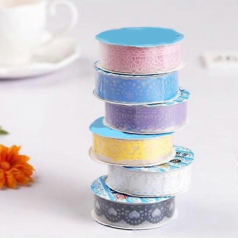 5Rolls Hollow Lace Adhesive DIY Craft Scrapbook Paper Making Decorative Tape