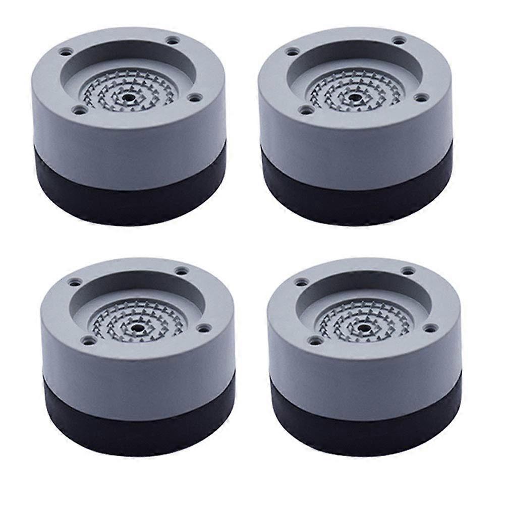 4 PCS Washing Machine Feet Pads, Anti-slip Anti-vibration Rubber Mats Silent Feet(Gray)