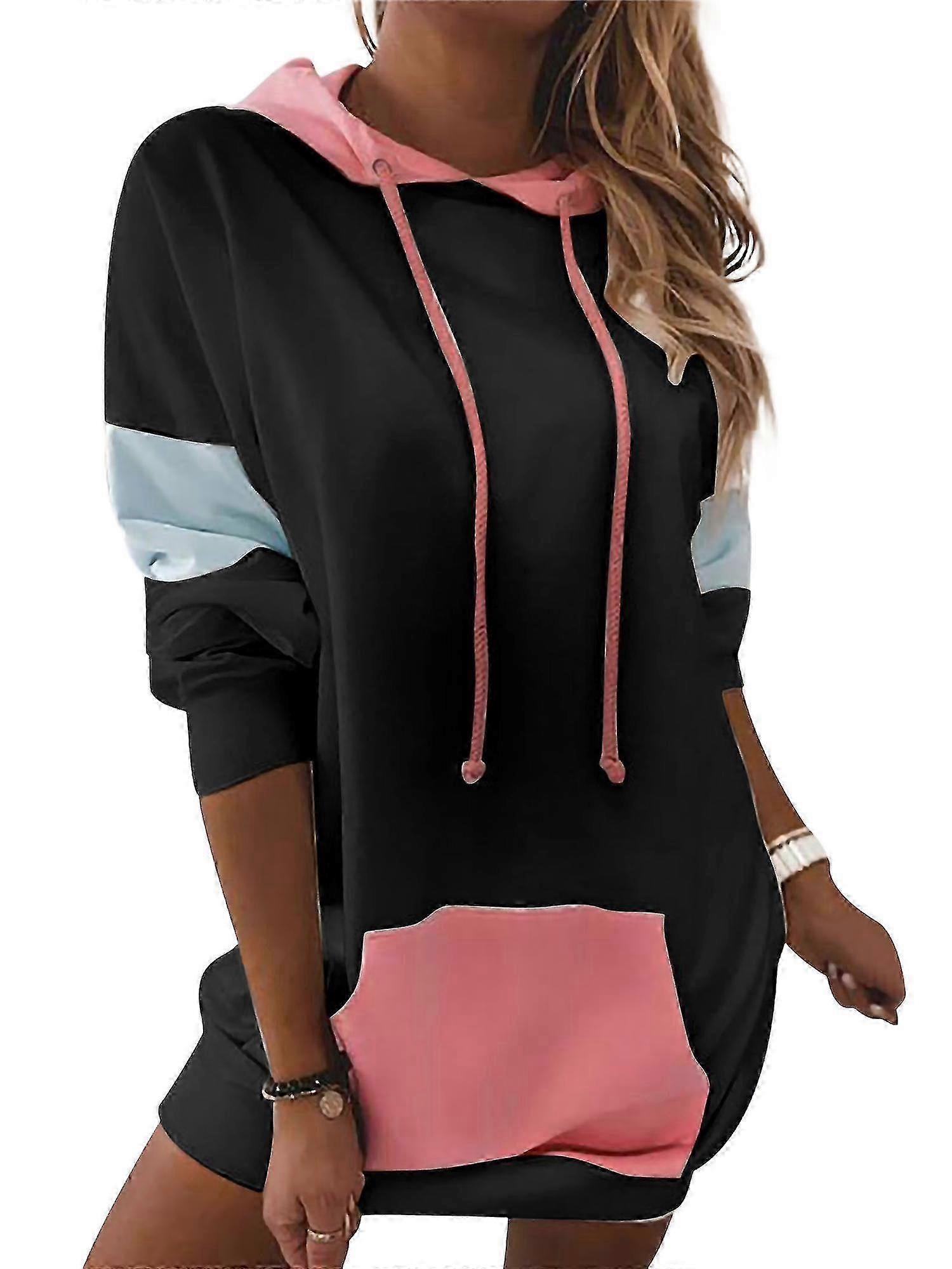 Sweat-shirt à capuche à manches longues pullover