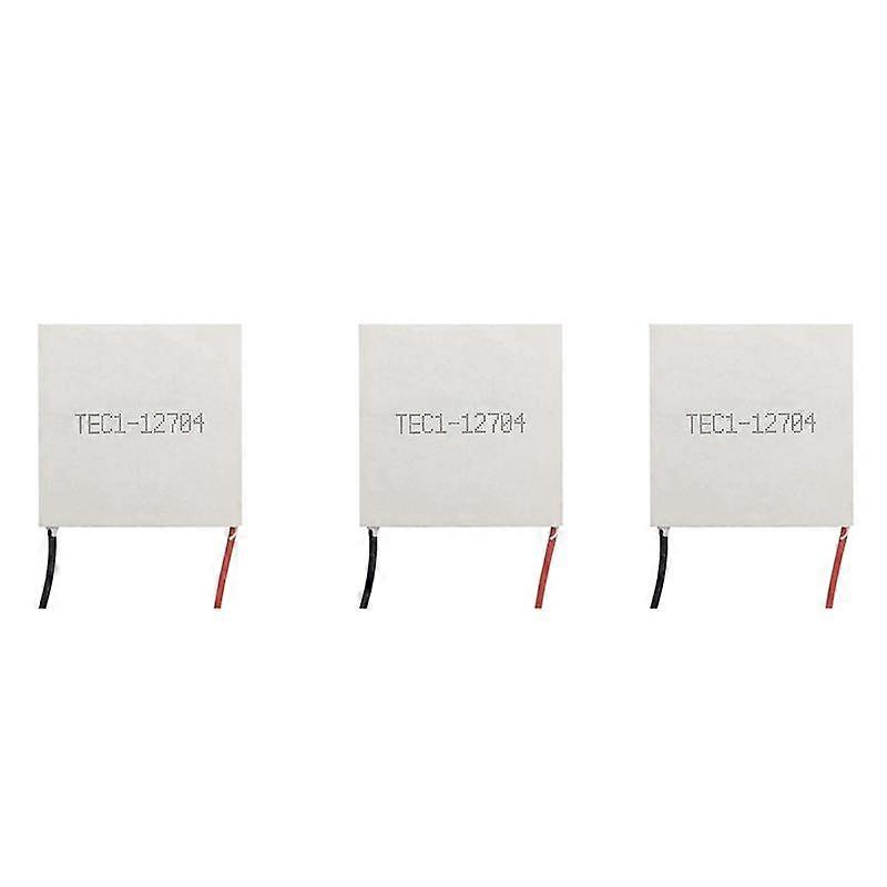 3X TEC1-12704 Thermoelectric Cooler Peltier 30mmx30mm TEC1 12704 Elements Module 12V4A Cooling Pelt