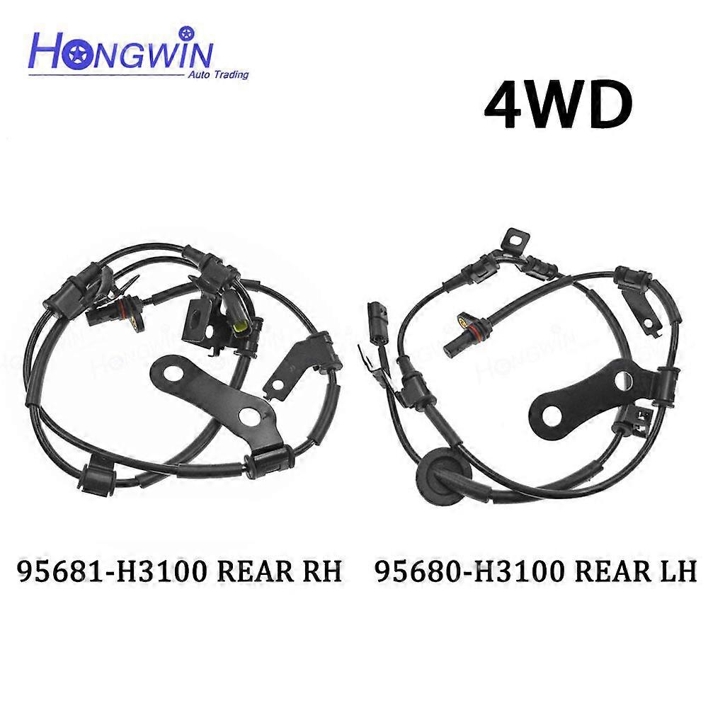 95680 H310095681 H3100 Rear Right& Left ABS Speed Sensor For Hyundai Kia KX5 2016-2017 4WD 95681-H310095680-H3100