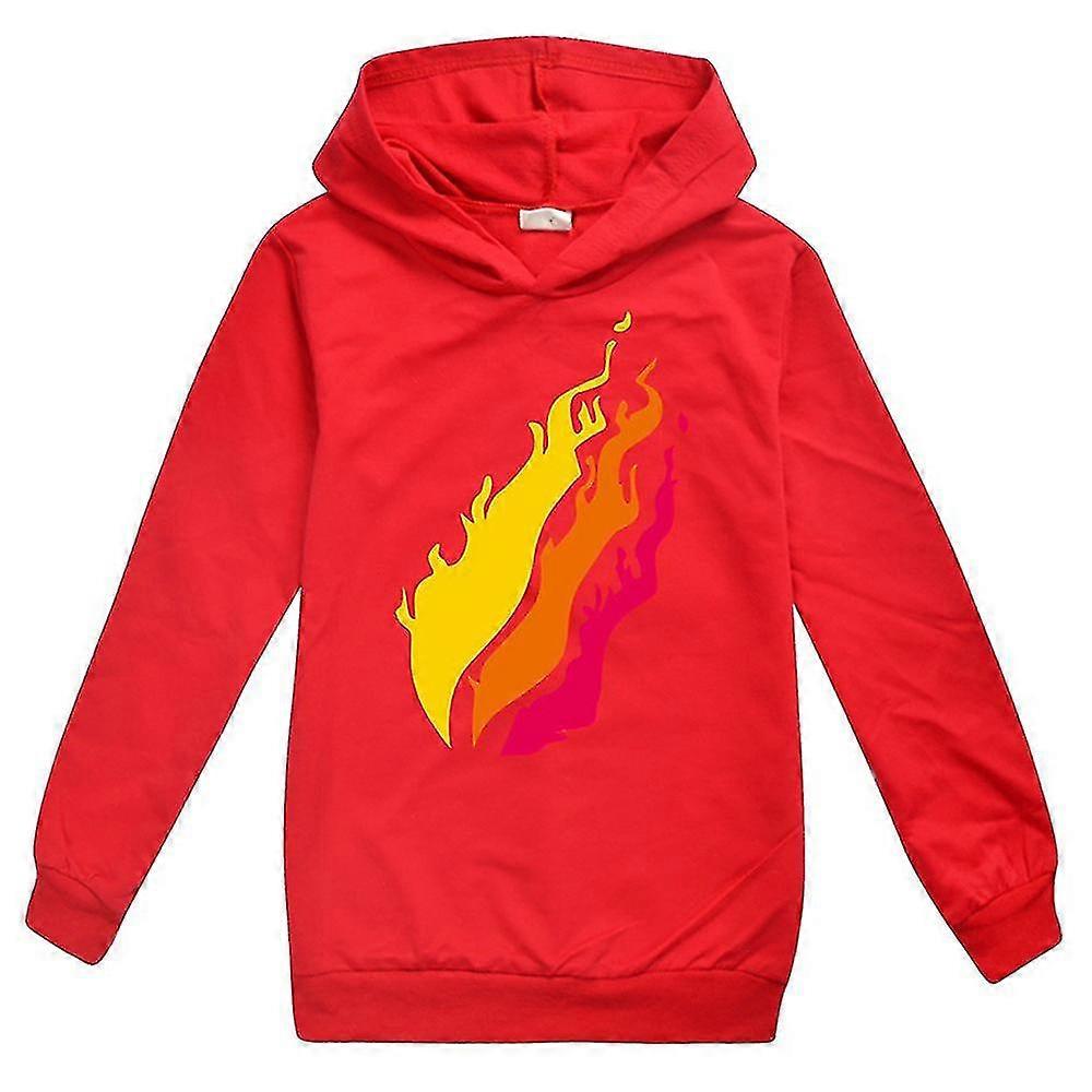 Copii băieți Prestonplayz imprimare mânecă glugă hanorac casual pulover topuri