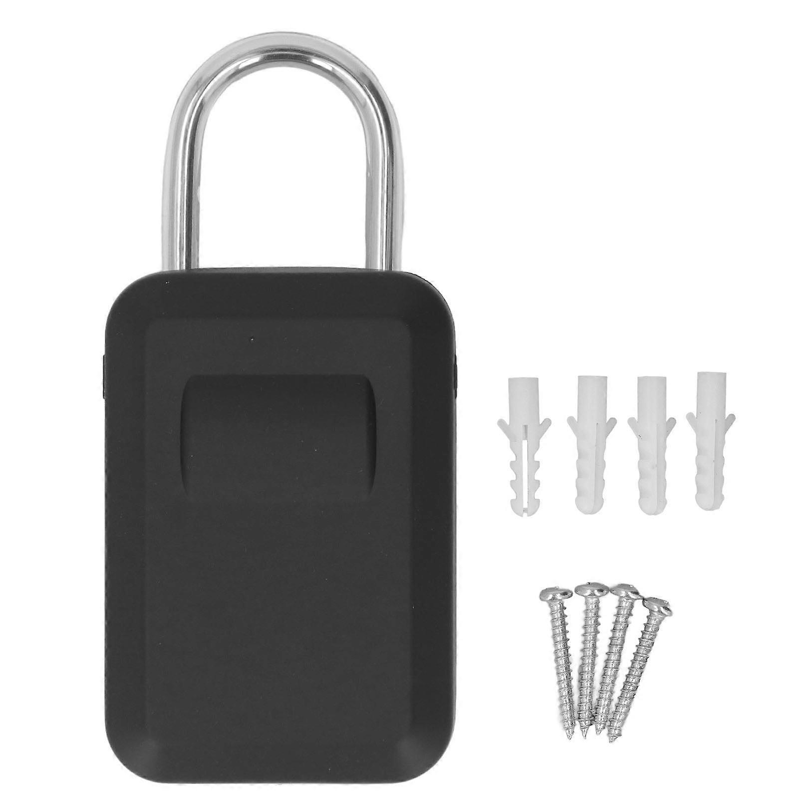 Key Lock Box 5in 4 Digit Combination Lockbox Waterproof Resettable Code Key Box for Safety Storage