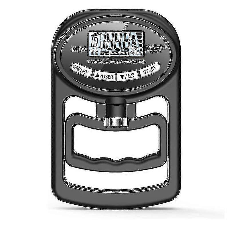 265 Lb/120 Kg Hand Dynamometer Grip Trainer, Black