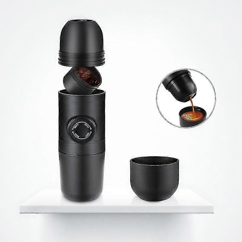 Portable Coffee Maker, 70ml Manual Coffee Maker, Mini Ground Coffee Maker, Portable, Espresso Maker