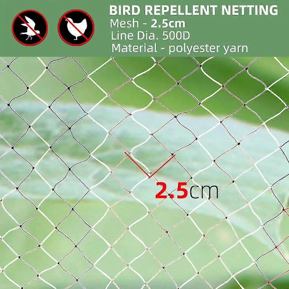 Colorful Bird Repellent Netting Polyester Yarn Net Anti-Bird Garden Mesh Protect Plants Fruit Trees Extra Strong Rainbow Against