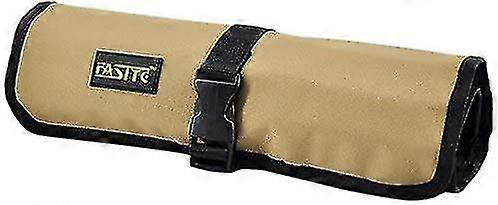Roll Tool Pouch Rolling Tool Hanging Bag Multi Pockets Organizer , Dark Yellow