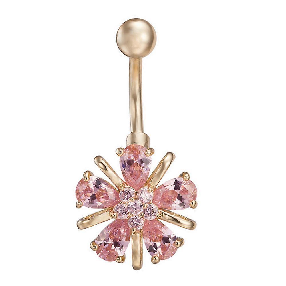 Flower Shape Navel Ring