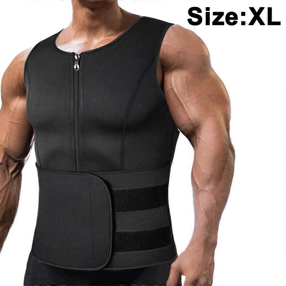 Men Neoprene σάουνα zipper μέση εκπαιδευτή γιλέκο δεξαμενή κορυφή κουρευτική μηχανή σώμα κορσέ γιλέκο