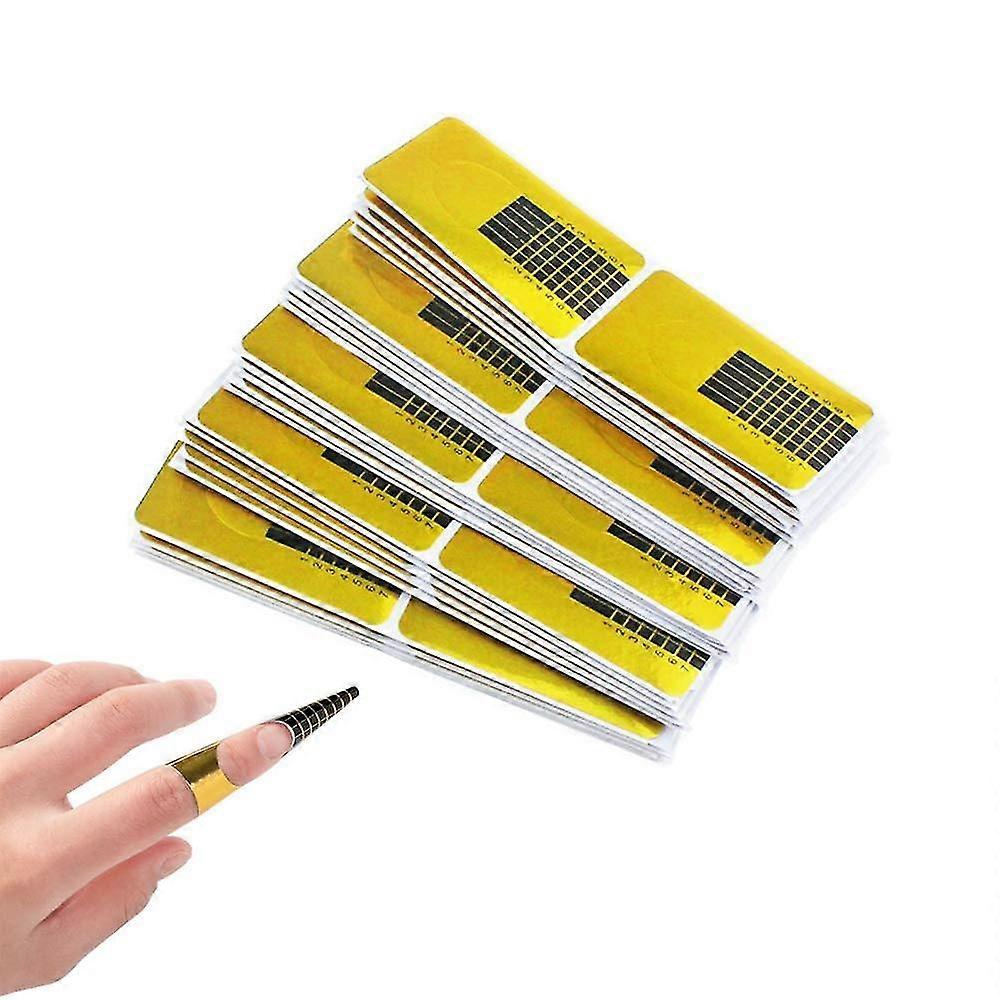 Nail Stencils (200 Pcs), Self Adhesive Modeling Stencils For Gel Nails